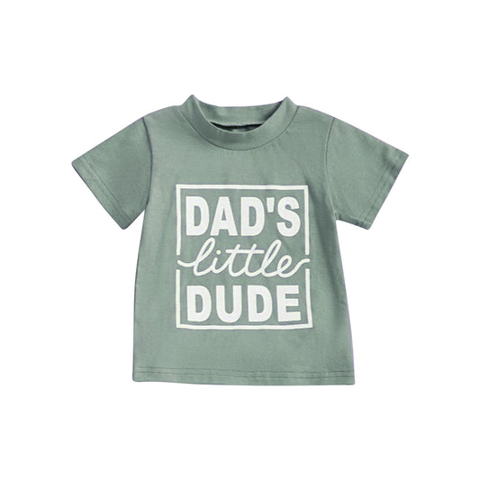 3.27BT1223 Letter Green Short Sleeve