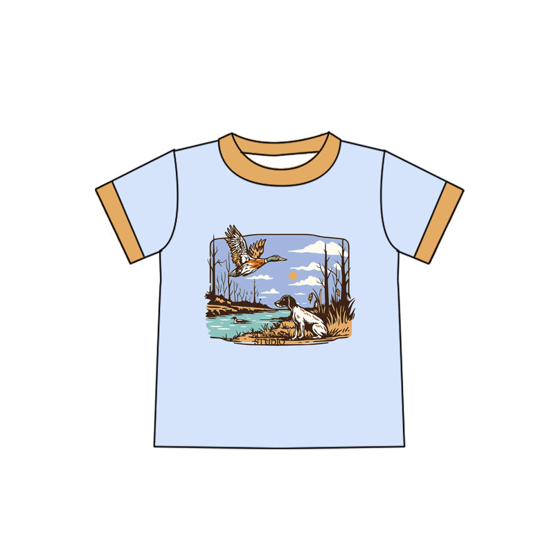 6.4 BT1238 Brown duck short-sleeved top