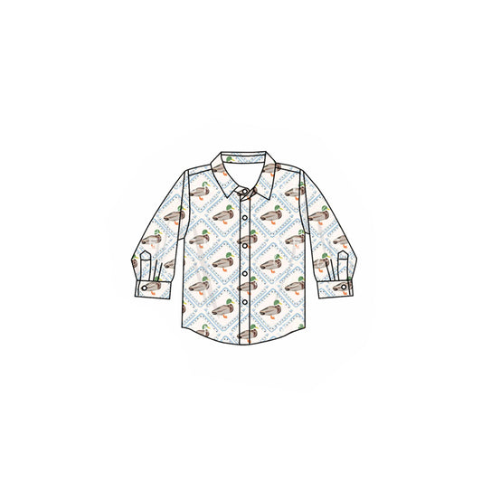 5.19BT125 duck button long sleeve sweatshirt