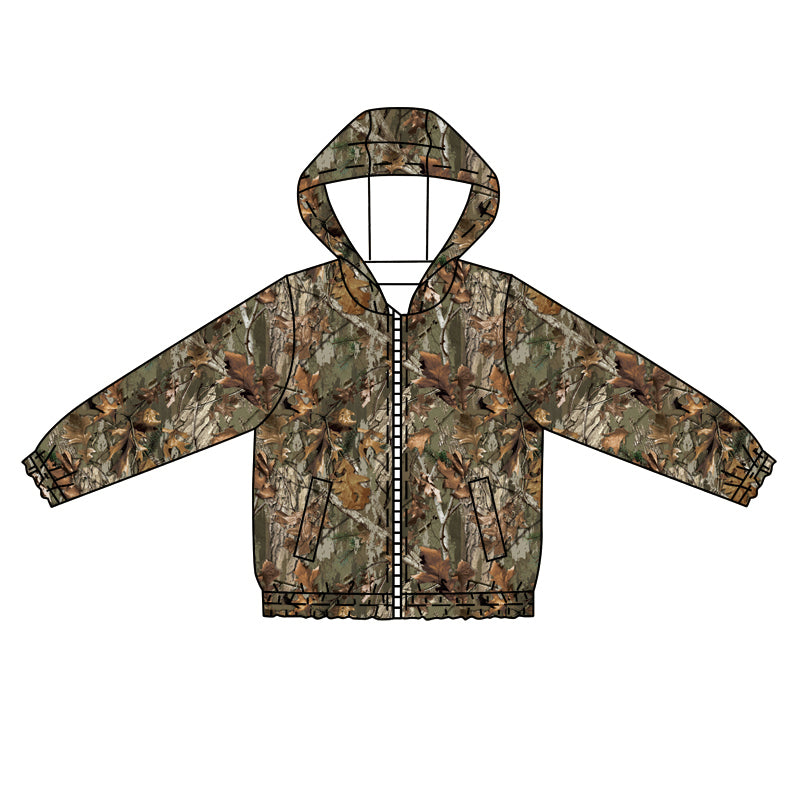 5.28BT1257 Hooded Camouflage Top