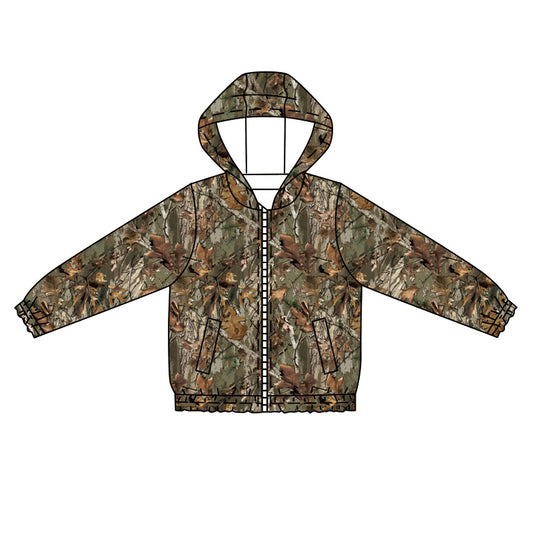 5.28BT1257 Hooded Camouflage Top