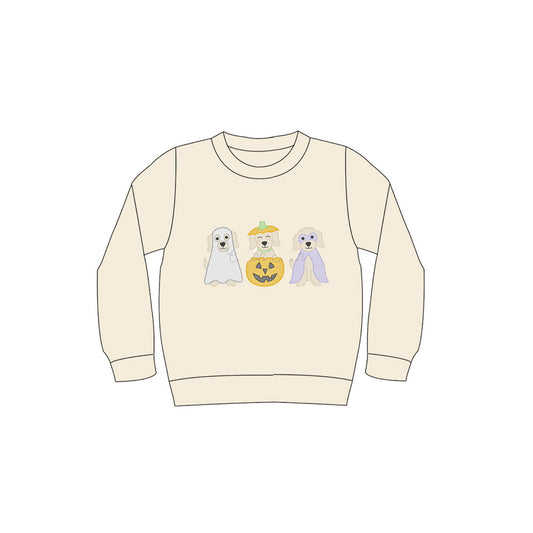 6.27BT1277 Halloween Khaki Long Sleeve Top