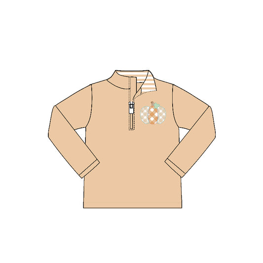 7.7BT1293 Khaki long-sleeved top