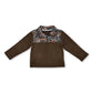 RTS NO MOQ Sibling Baby Boys Girls Long Sleeve Sherpa Zipper Pullovers Top
