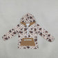 NEW RTS NO MOQ milk silk BT1318 Baby Boys Long Sleeves Football Stars Pocket Zip Team Hoodies Top