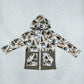 NEW RTS NO MOQ milk silk BT1328 Baby Boys Christmas Santa Deer Gifts Pocket Zip Hoodies Top