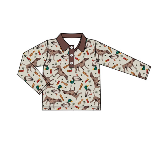 X823 BT1331 Duck Cartoon Long Sleeve Top