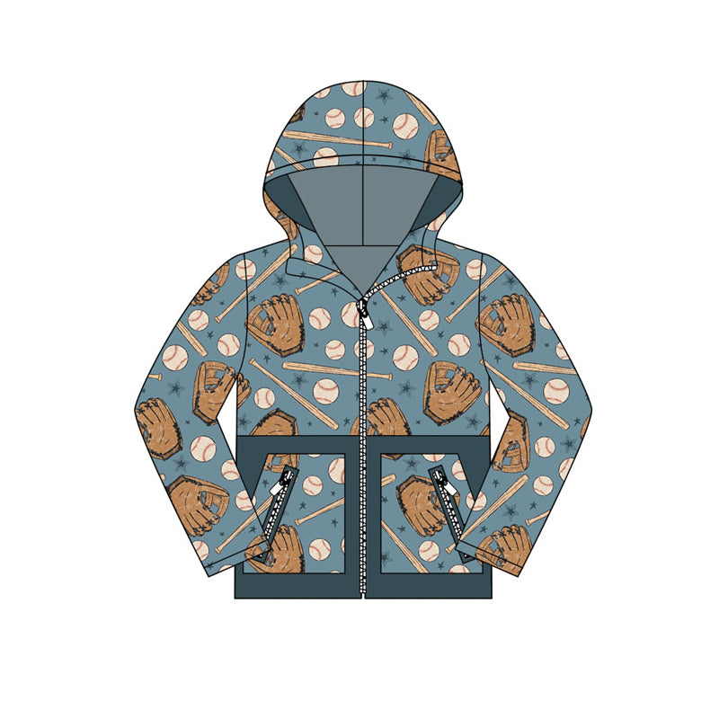 X826 BT1342 Baseball gesture hooded top
