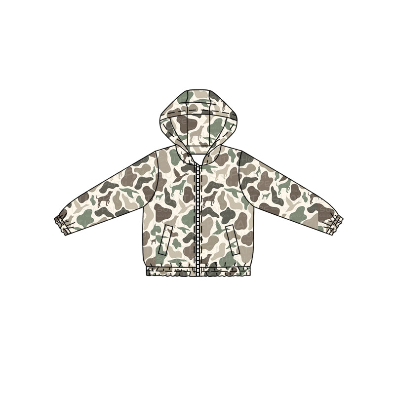 X826 BT1343 duck camouflage hooded top