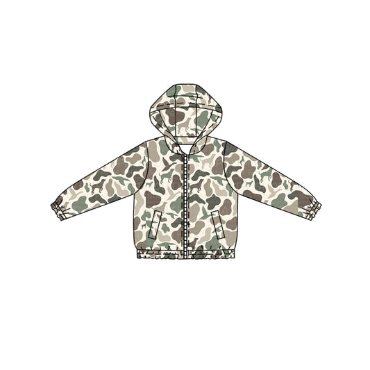 X826 BT1343 duck camouflage hooded top