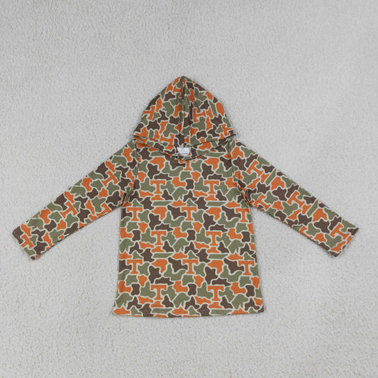 NEW RTS NO MOQ milk silk BT1856 Baby Boys Camo Long Sleeve Team Casual Hoodies Top