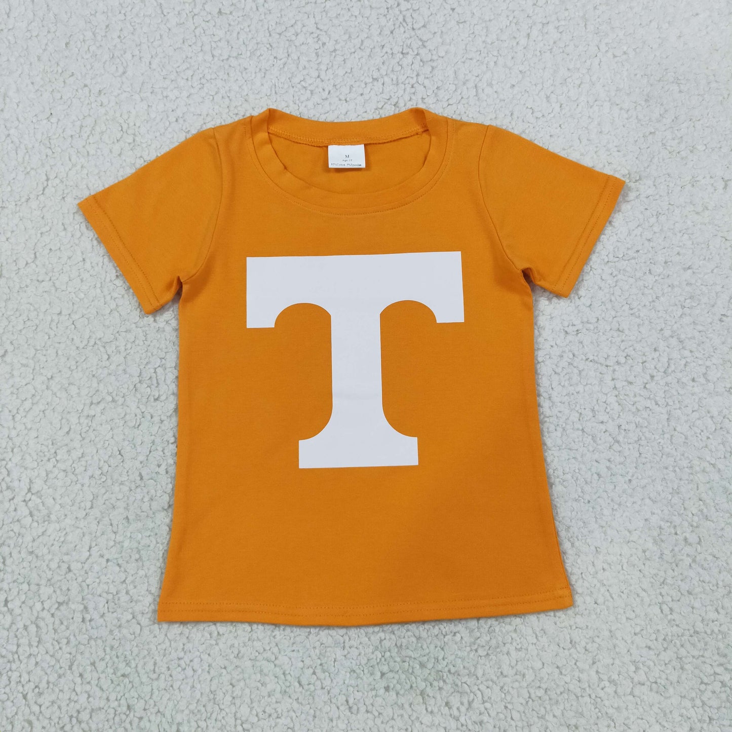 RTS NO MOQ Vinyl BT1881 Baby Boys Short Sleeve Vinyl Tennessee Team T-shirts Top