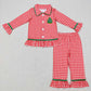 christmas tree pajamas suit boys match girls fall winter sets long sleeve pants kids outfits