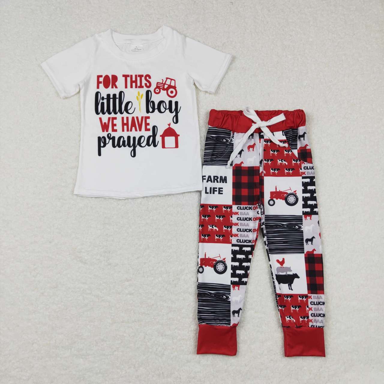 for this little boys outfits short sleeve shirt & pants 2 pieces sets kids clothes