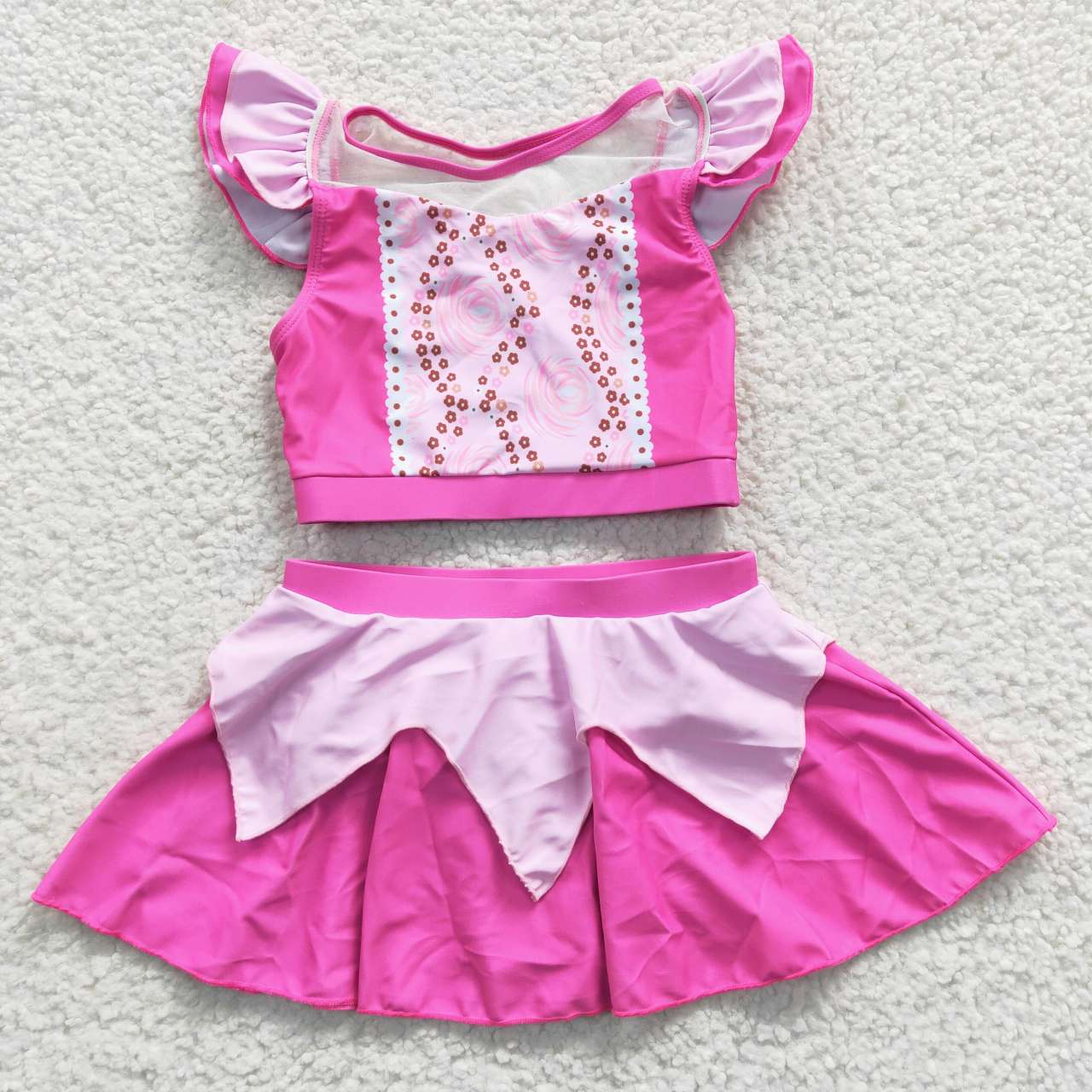 Princess girls swimsuit summer bathing suit