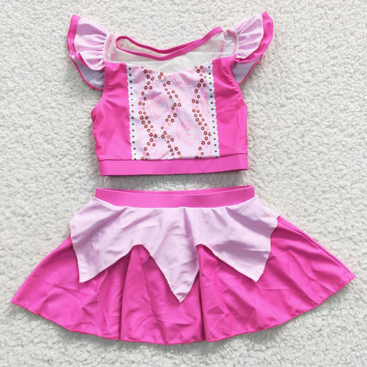 Princess girls swimsuit summer bathing suit