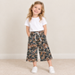 NEW RTS NO MOQ yoga P1104 Baby Girls Dark Brown Camo Yoga Active Pockets Flare Pants Bottom
