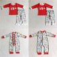 christmas baby zipper romper match pajamas outfits siblings kids clothes