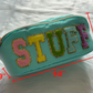 stuff Cosmetic bag blue kids girls Zipper carrying bag
