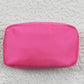 face Cosmetic bag pink kids girls Zipper carrying bag