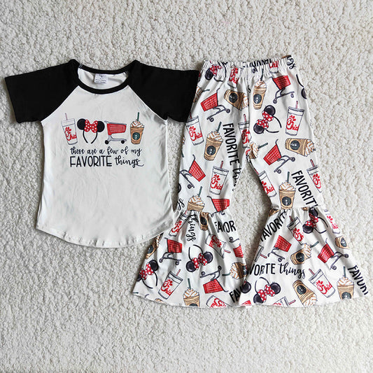 Mickey short sleeve bell pants