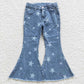 girls denim bells star kids jeans