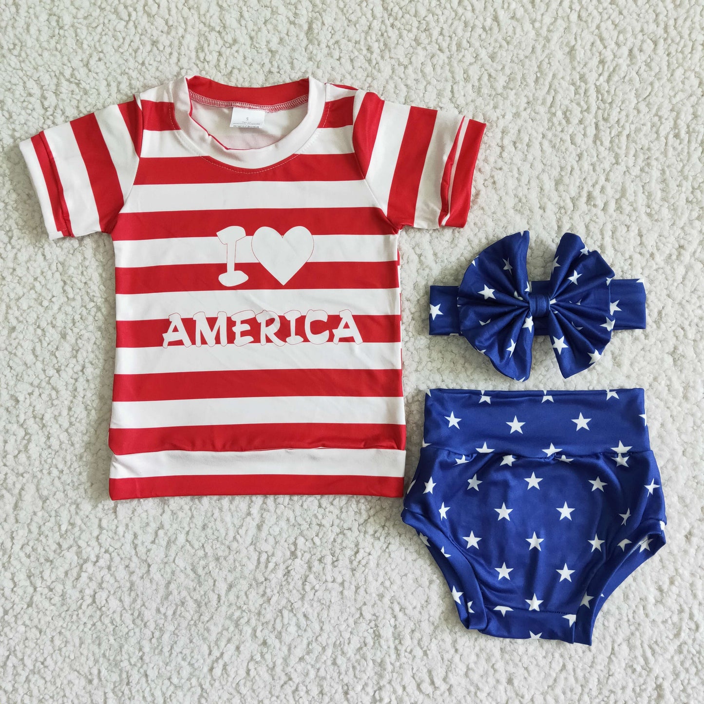 GBO0018 Baby National Day Striped Clothes