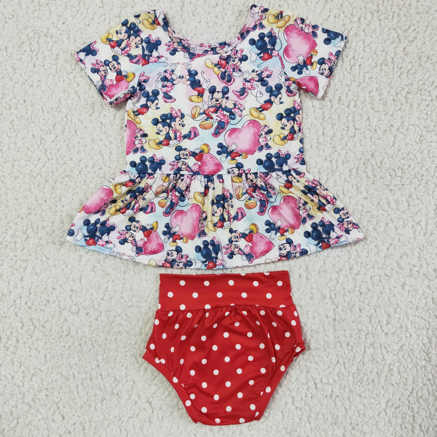 Mickey short-sleeved toddler clothes