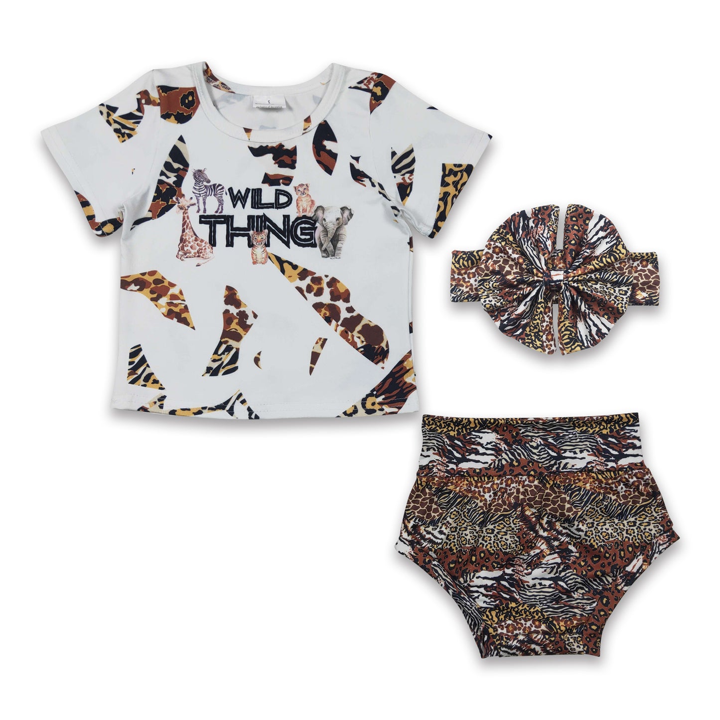 6.9 Tiger pattern baby suit