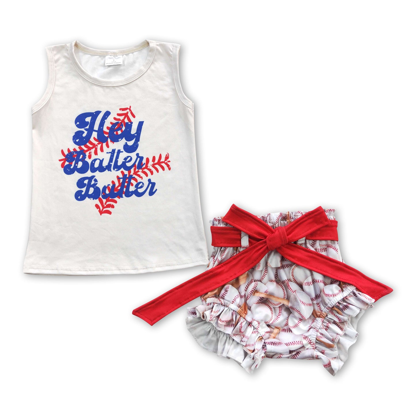 6.9 Baseball Letter Sling Baby Suit
