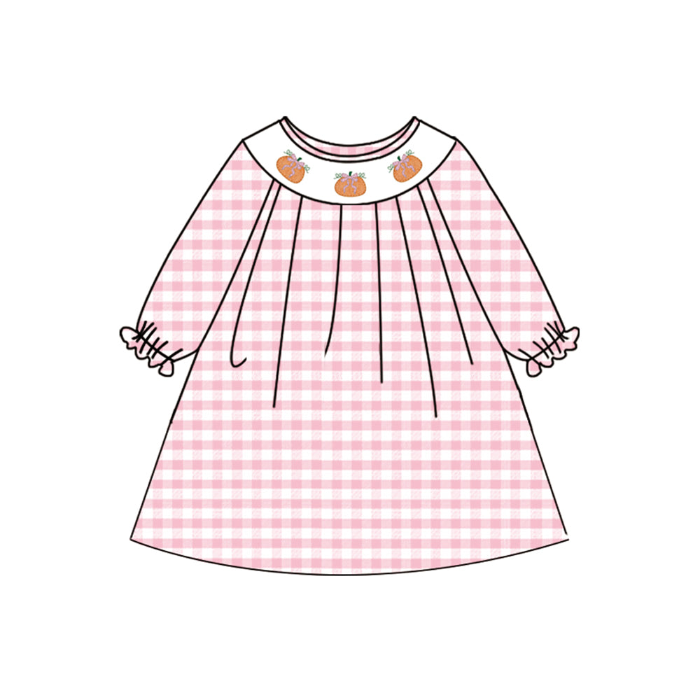 3.21GLD1024  smock pink dress