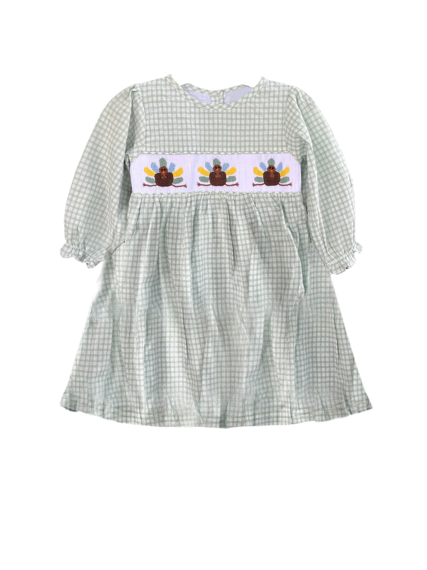 3.21GLD1025smock grey dress