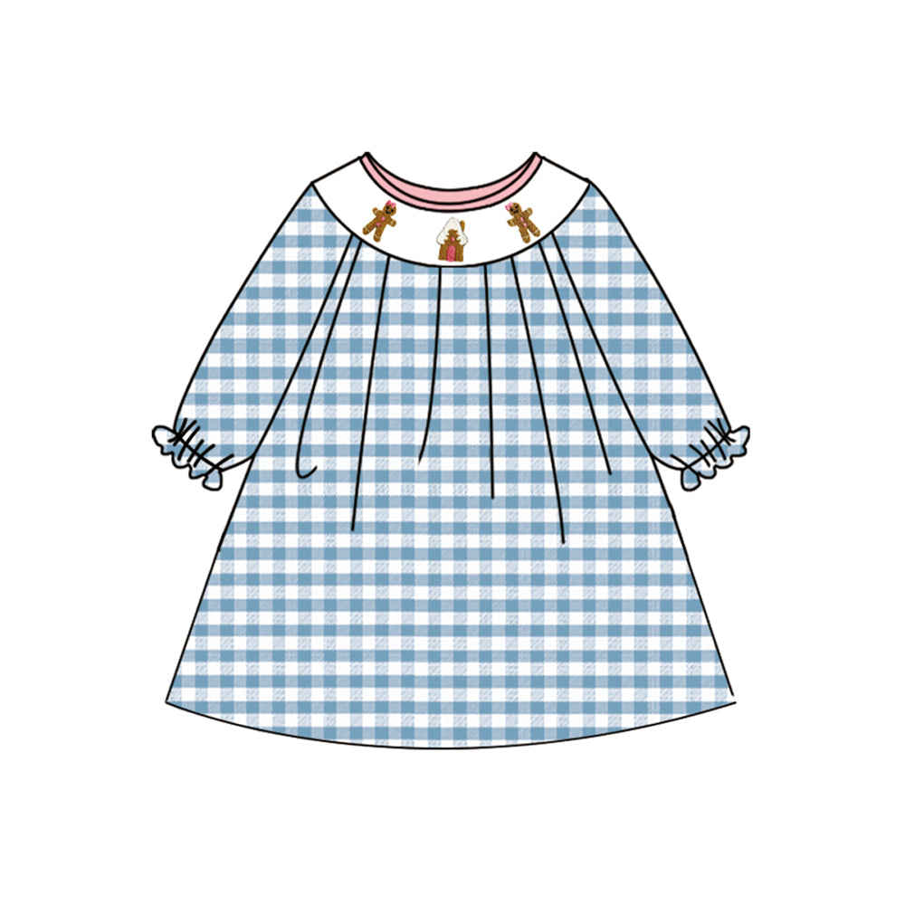 3.21GLD1029smock gingerbread dress