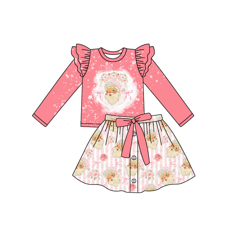 5.19GLD1067 Santa Claus long-sleeved skirt dress