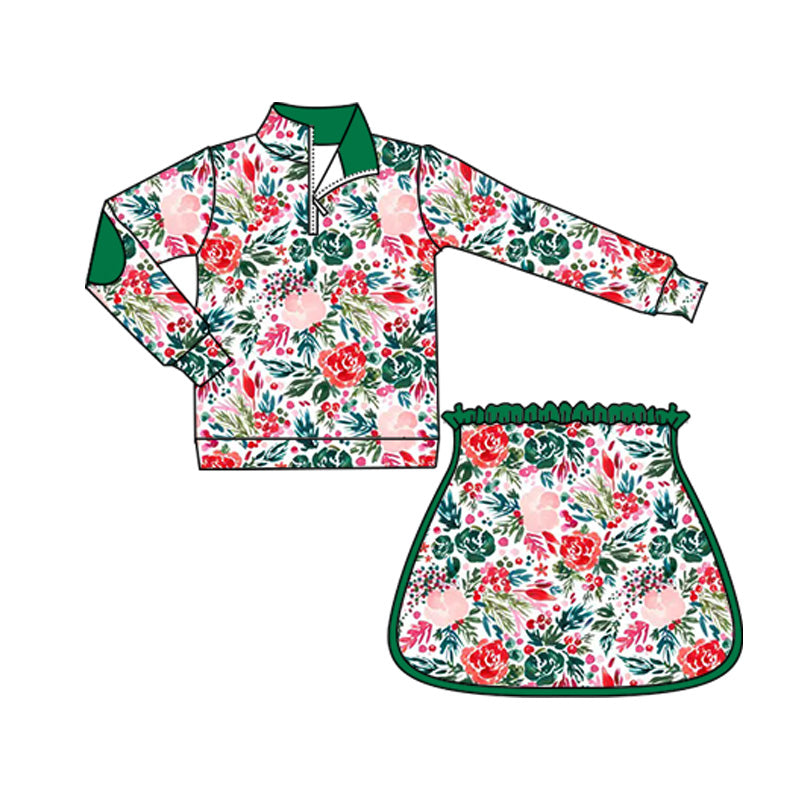 5.22 GLD1075 Green flower girl suit
