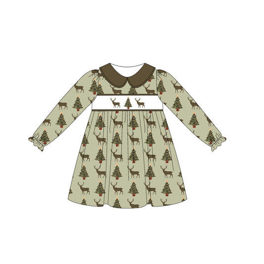 5.22 GLD1081 Long-sleeved deer girl dress