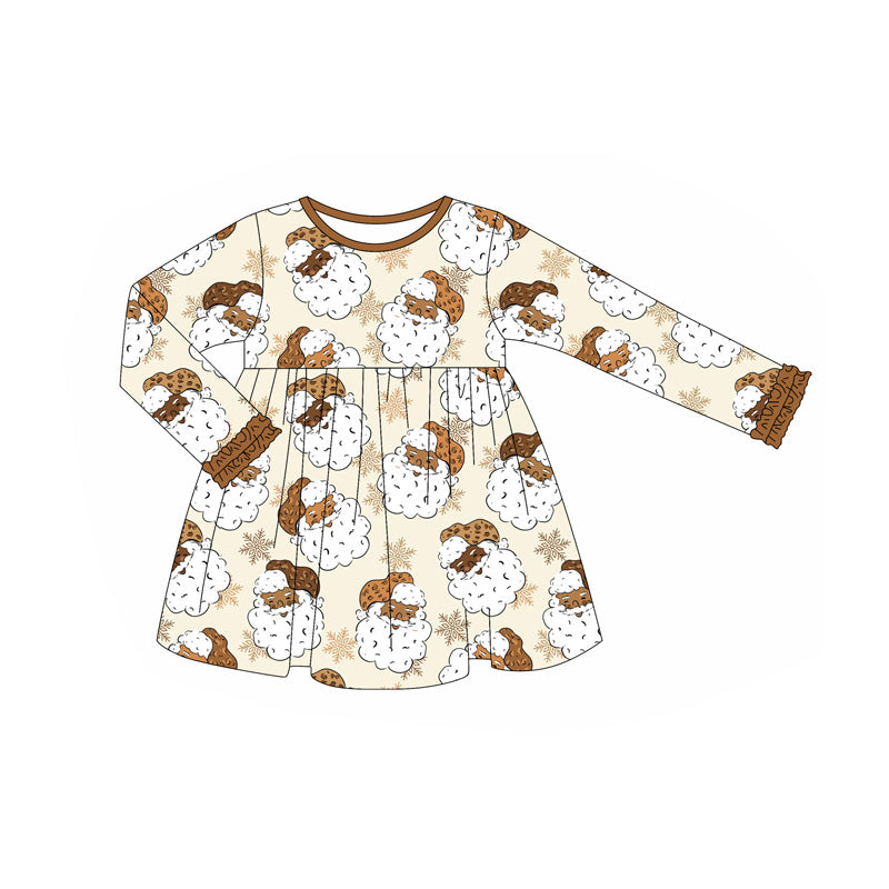 6.7GLD1122 Santa Claus Brown Dress