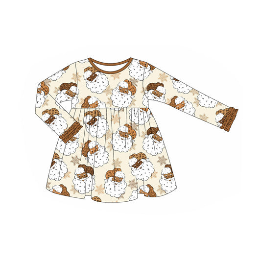 6.7GLD1122 Santa Claus Brown Dress
