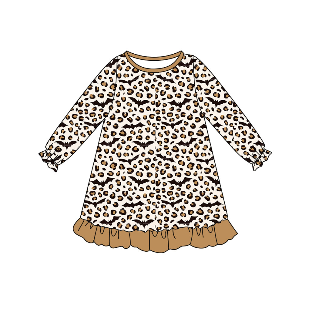 6.10GLD1125 Bat-shaped long-sleeved dress