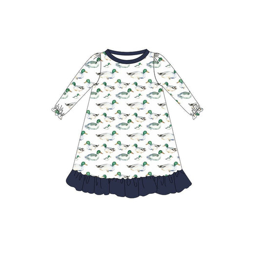 6.13GLD1128 duck long sleeve dress