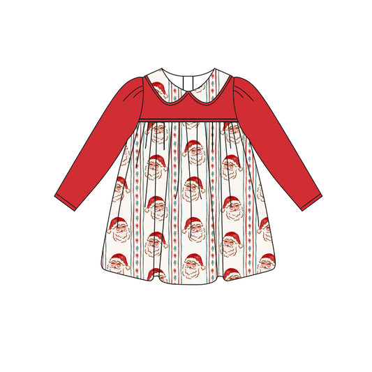 6.14GLD1135 Santa Claus long-sleeved dress