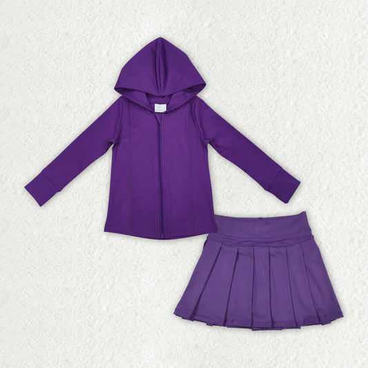 7.17GLD1192 Purple Yoga Suit