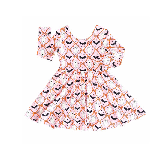7.26 GLD1232 Bat Ghost Long Sleeve Dress