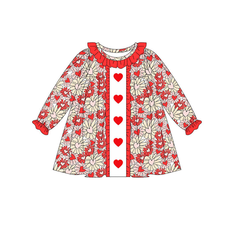 X10.15 GLD12306 Heart Long-Sleeved Dress