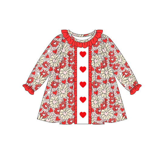 X10.15 GLD12306 Heart Long-Sleeved Dress