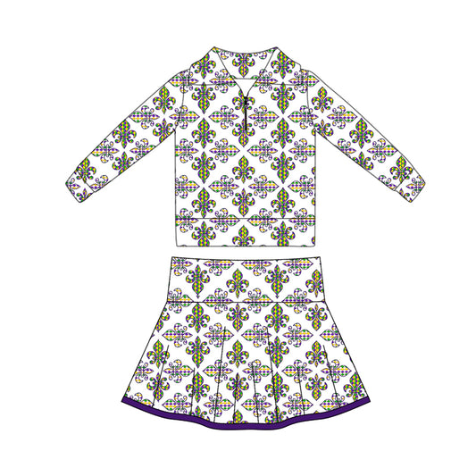 X10.21  GLD1395 Carnival Purple Yoga Suit