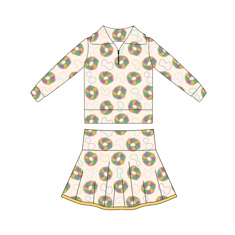 X10.21  GLD1398 Zippered Cartoon Yoga Clothes