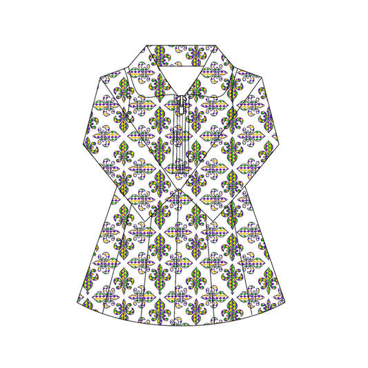 X10.21 GLD1405 Carnival Zipper Yoga Dress