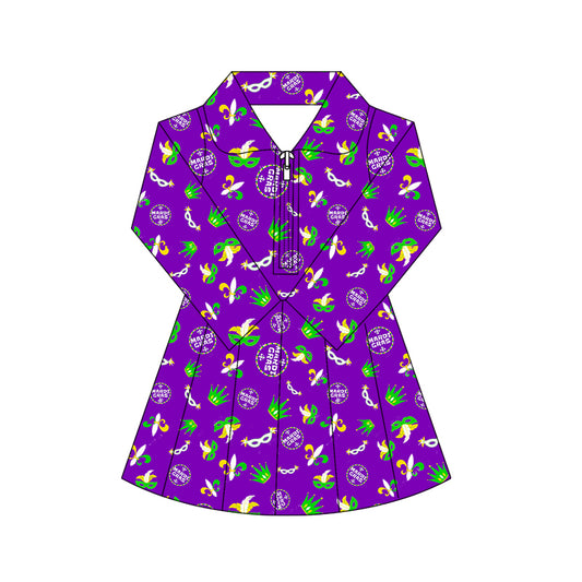 X10.21 GLD1413 Purple Carnival Dress
