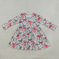 RTS NO MOQ Sibling milk silk Baby Girls Thanksgivings christmas Ruffle Knee Length Dress
